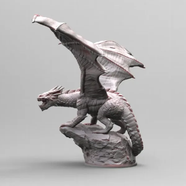 Shadow Dragon, 3D printable miniature