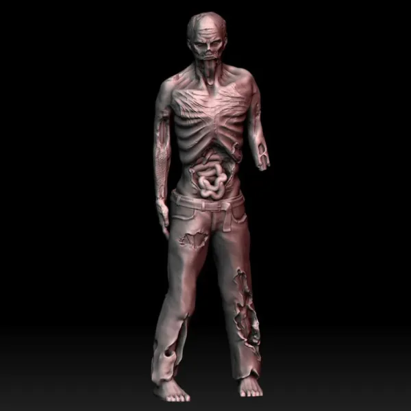 Zombie Miniature, 3D printable miniature