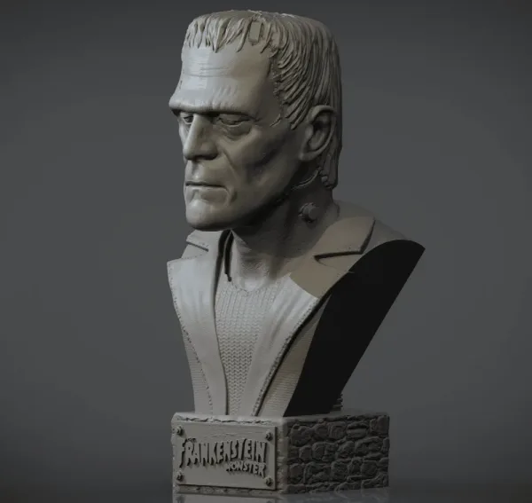 Frankensteins Monster, 3D printable bust