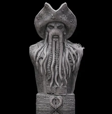 Davy Jones – Pirates of the Carribean, 3D printable bust