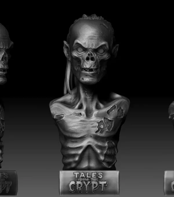 Crypt Keeper – Tales from the Crypt, 3D printable bust