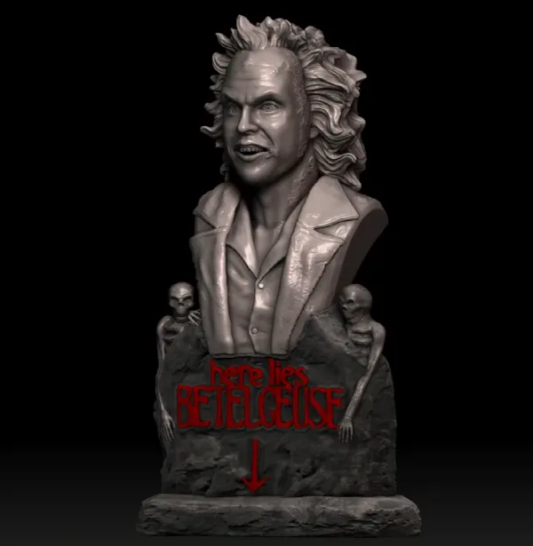 Beetlejuice, 3D printable bust
