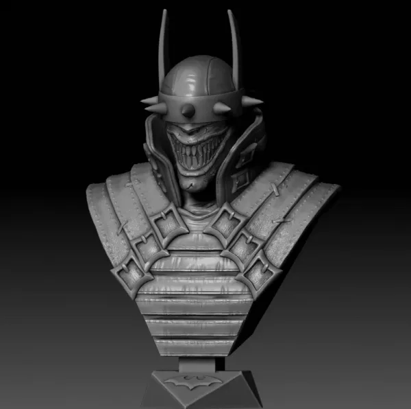 The Batman Who Laughs, 3D printable bust
