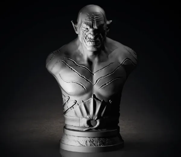 Azog the defiler – The Hobbit, 3D printable bust