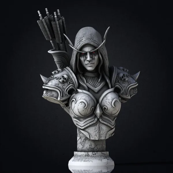 Sylvanas Windrunner, 3D printable bust