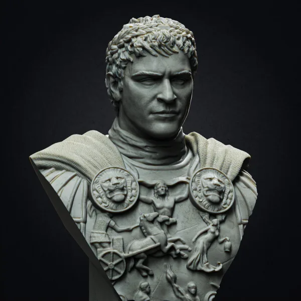 Commodus bust, 3D printable bust