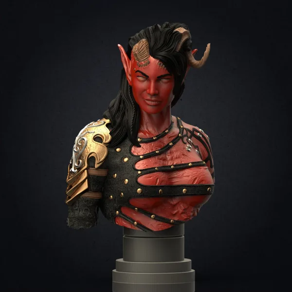 Karlach bust – Baldurs Gate, 3D printable bust